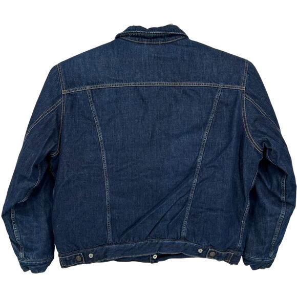 Men's Blue Denim Levi's Goose Down Feathers Jean Jacket XXL Style No. 21493 - Picture 4 of 8